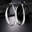 925 Sterling Silver 41MM Smooth Circle Big Hoop Earrings For Women Fashion Party Wedding Accessories Jewelry Christmas Gifts - Slobuy