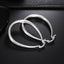 925 Sterling Silver 41MM Smooth Circle Big Hoop Earrings For Women Fashion Party Wedding Accessories Jewelry Christmas Gifts - Slobuy