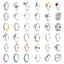 925 Sterling Silver Plated Sun Moon Sunflower Heart Rings For Women Original Flower Wedding Crystal Luxury Jewelry Accessories - Slobuy