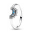 925 Sterling Silver Plated Sun Moon Sunflower Heart Rings For Women Original Flower Wedding Crystal Luxury Jewelry Accessories - Slobuy