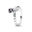 925 Sterling Silver Plated Sun Moon Sunflower Heart Rings For Women Original Flower Wedding Crystal Luxury Jewelry Accessories - Slobuy