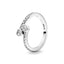 925 Sterling Silver Plated Sun Moon Sunflower Heart Rings For Women Original Flower Wedding Crystal Luxury Jewelry Accessories - Slobuy