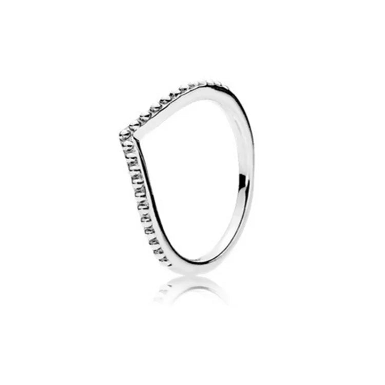 925 Sterling Silver Plated Sun Moon Sunflower Heart Rings For Women Original Flower Wedding Crystal Luxury Jewelry Accessories - Slobuy