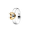 925 Sterling Silver Plated Sun Moon Sunflower Heart Rings For Women Original Flower Wedding Crystal Luxury Jewelry Accessories - Slobuy