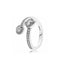 925 Sterling Silver Plated Sun Moon Sunflower Heart Rings For Women Original Flower Wedding Crystal Luxury Jewelry Accessories - Slobuy