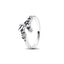 925 Sterling Silver Plated Sun Moon Sunflower Heart Rings For Women Original Flower Wedding Crystal Luxury Jewelry Accessories - Slobuy