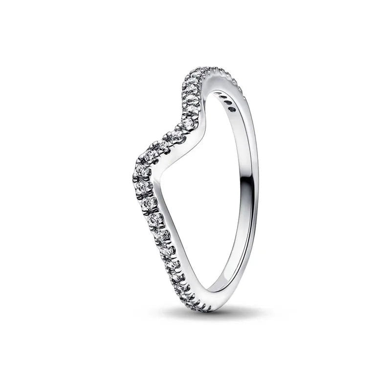 925 Sterling Silver Plated Sun Moon Sunflower Heart Rings For Women Original Flower Wedding Crystal Luxury Jewelry Accessories - Slobuy