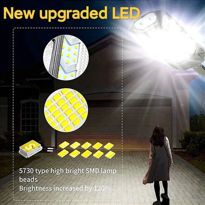 9900LM Newest Solar LED Lights Outdoor Solar Lamp Of Motion Sensor 4 Mode Waterproof IP65 Solar Garden Light Street Yard Lantern - Slobuy