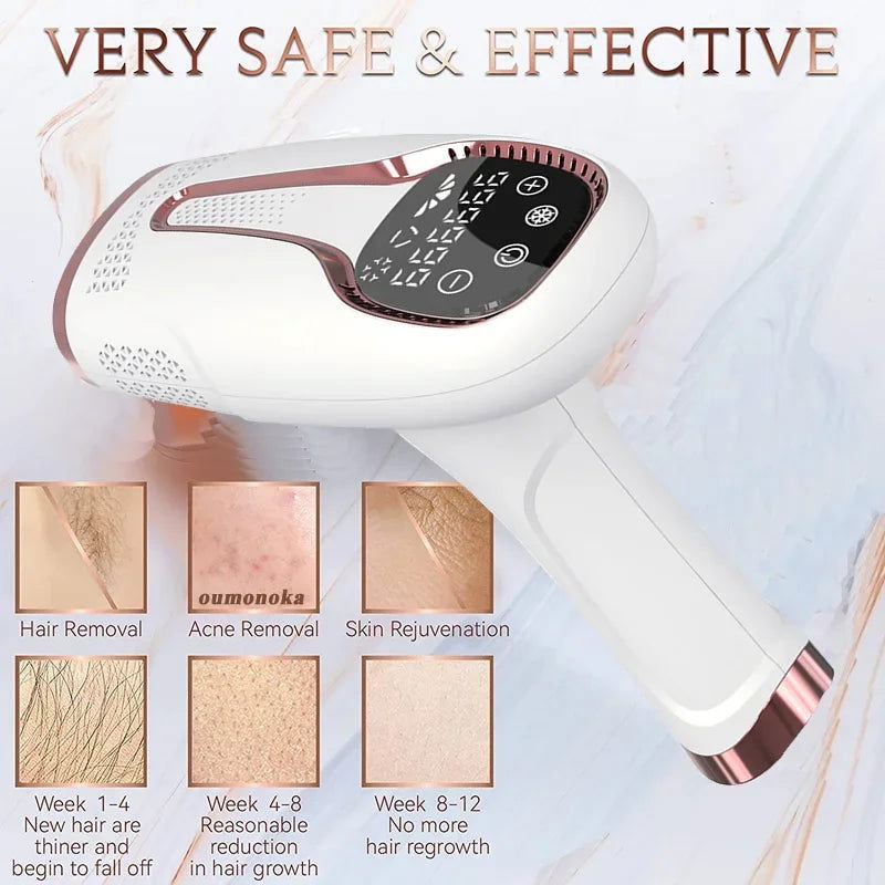 999999 Flashes IPL Laser Epilator for Women Home Use Devices Hair Removal Painless Electric Epilator Bikini - Slobuy