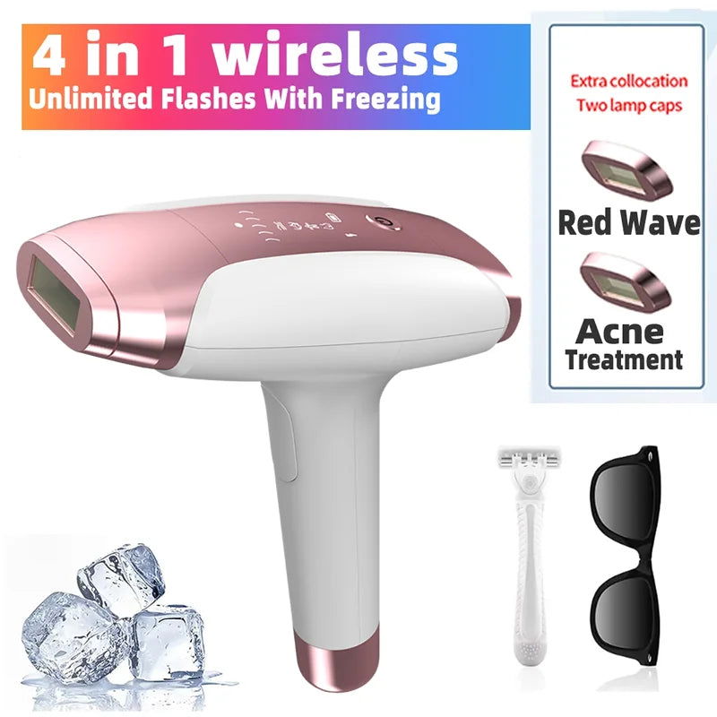 999999 Flashes IPL Laser Epilator for Women Home Use Devices Hair Removal Painless Electric Epilator Bikini - Slobuy