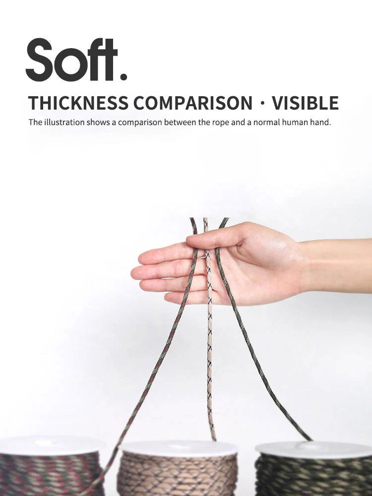 9 Cores 550 Paracord Cord 5 15 30 M Dia.4mm For Outdoor Camping Survival Lanyard Parachute Rope Hiking Tent Accessories - Slobuy