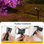 9 LEDs Solar Spotlights,Outdoor IP65 Waterproof,Spot Lights,Brightness Adjustable for Garden Backyard Driveway Patio Law Decor - Slobuy