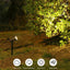 9 LEDs Solar Spotlights,Outdoor IP65 Waterproof,Spot Lights,Brightness Adjustable for Garden Backyard Driveway Patio Law Decor - Slobuy
