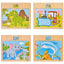 Hot Sale 12/9 PCS Puzzles Wooden Kids Baby Wood Cartoon Vehicle Animals Learning Educational Toys for Children Gift - Slobuy