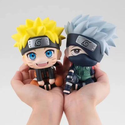 9cm Naruto Anime Figure Naruto Kakashi Action Figure Q Version Kawaii Sasuke Itachi Figurine Car Decoration Collection Model Toy - Slobuy