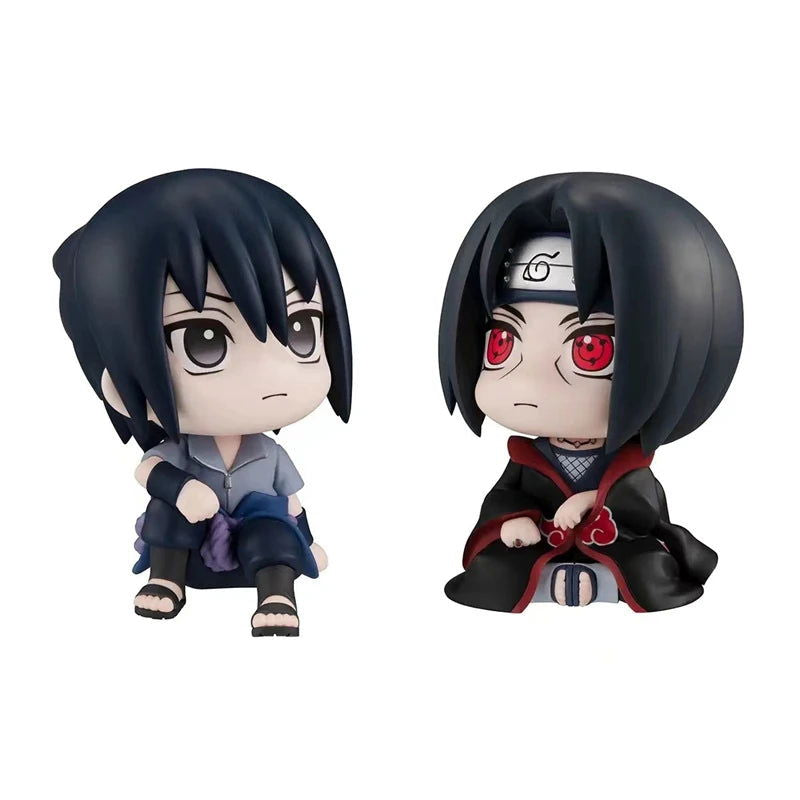 9cm Naruto Anime Figure Naruto Kakashi Action Figure Q Version Kawaii Sasuke Itachi Figurine Car Decoration Collection Model Toy - Slobuy