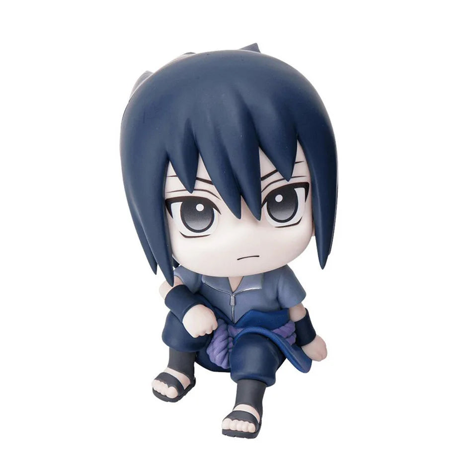 9cm Naruto Anime Figure Naruto Kakashi Action Figure Q Version Kawaii Sasuke Itachi Figurine Car Decoration Collection Model Toy - Slobuy