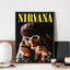 A-N-Nirvana-Rock Band Poster No Framed Poster Kraft Club Bar Paper Vintage Poster Wall Art Painting Bedroom Study Stickers - Slobuy