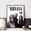 A-N-Nirvana-Rock Band Poster No Framed Poster Kraft Club Bar Paper Vintage Poster Wall Art Painting Bedroom Study Stickers - Slobuy