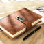 A5 200 Pages Retro Password Book with Lock Diary Thickened Creative Hand Ledger Student Notepad Stationery Notebook Binder - Slobuy