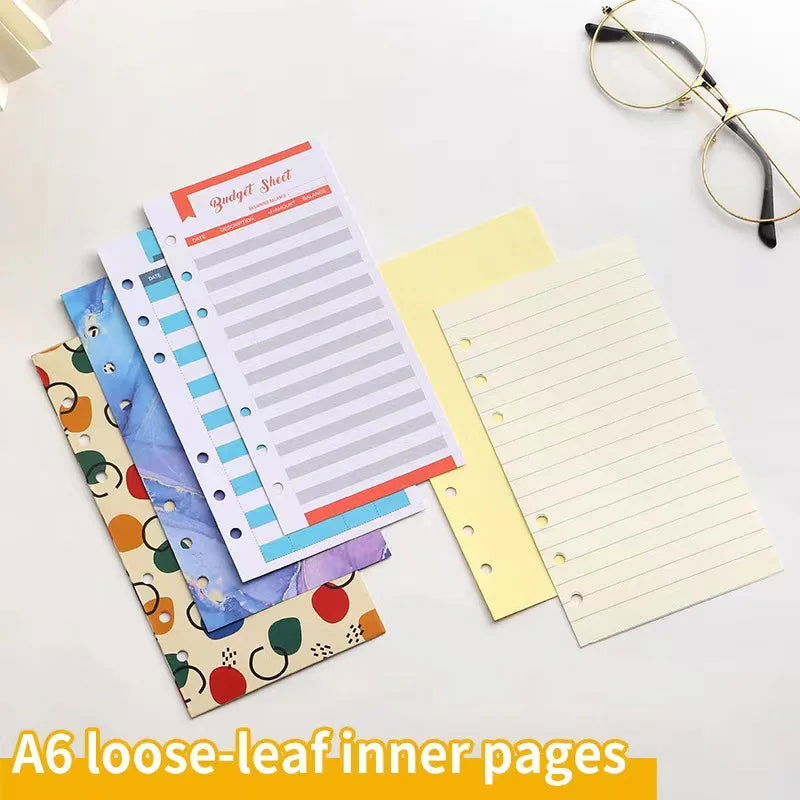 A5 A6 A7 Binder Budget Planner Organizer 6 Ring Binder Envelopes Pockets And 12 Pieces Expense Budget Sheets - Slobuy