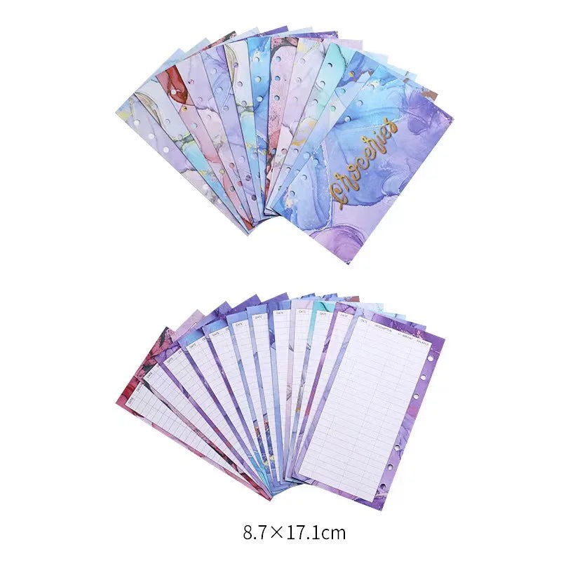 A5 A6 A7 Binder Budget Planner Organizer 6 Ring Binder Envelopes Pockets And 12 Pieces Expense Budget Sheets - Slobuy