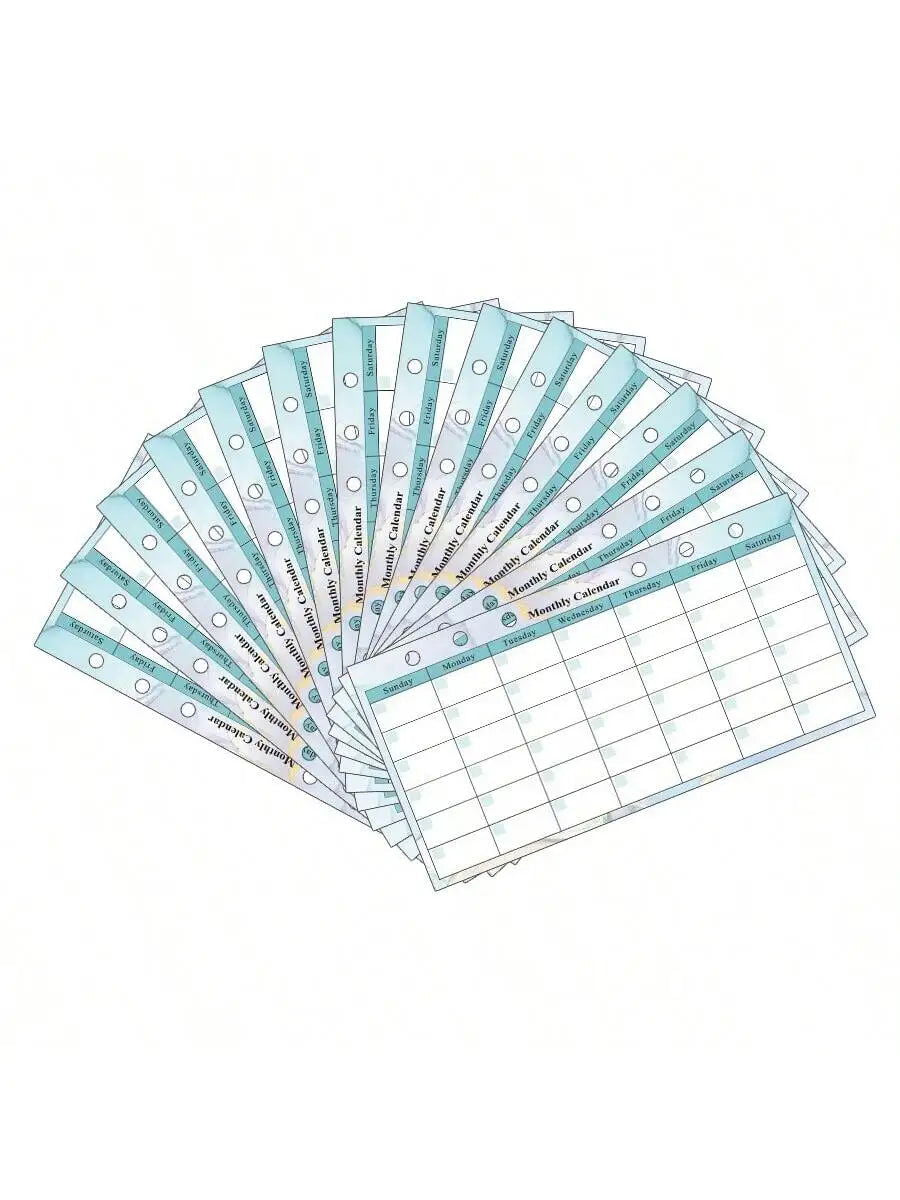 A5 A6 A7 Binder Budget Planner Organizer 6 Ring Binder Envelopes Pockets And 12 Pieces Expense Budget Sheets - Slobuy