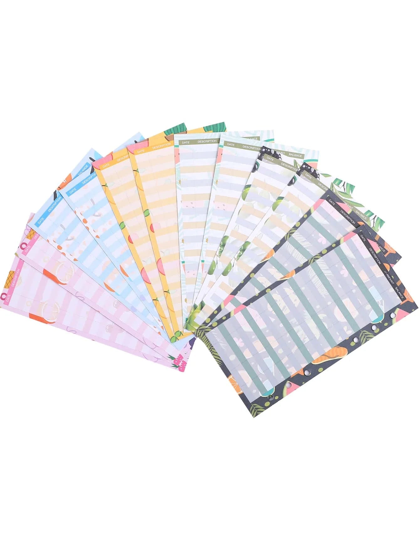 A5 A6 A7 Binder Budget Planner Organizer 6 Ring Binder Envelopes Pockets And 12 Pieces Expense Budget Sheets - Slobuy