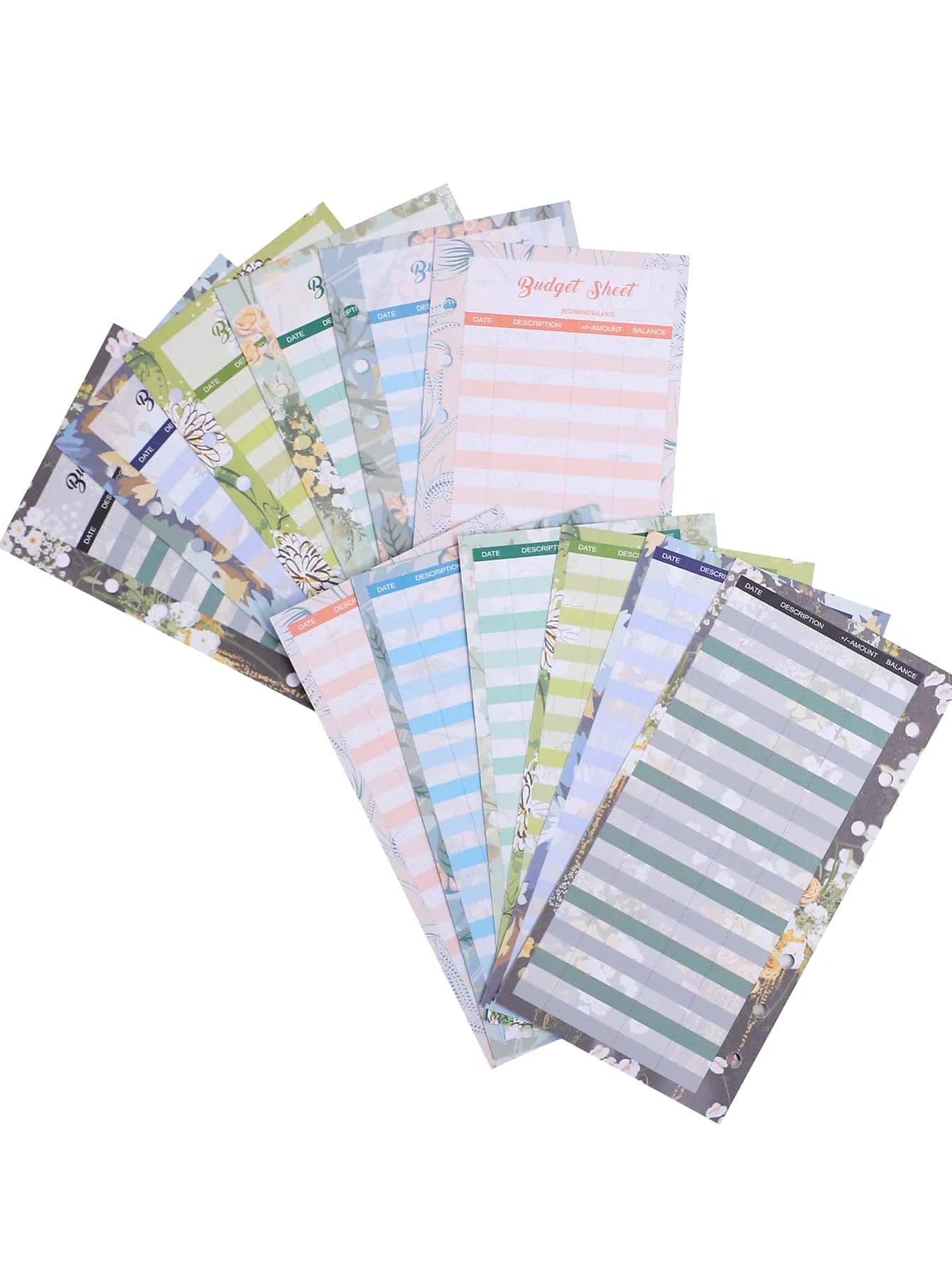 A5 A6 A7 Binder Budget Planner Organizer 6 Ring Binder Envelopes Pockets And 12 Pieces Expense Budget Sheets - Slobuy
