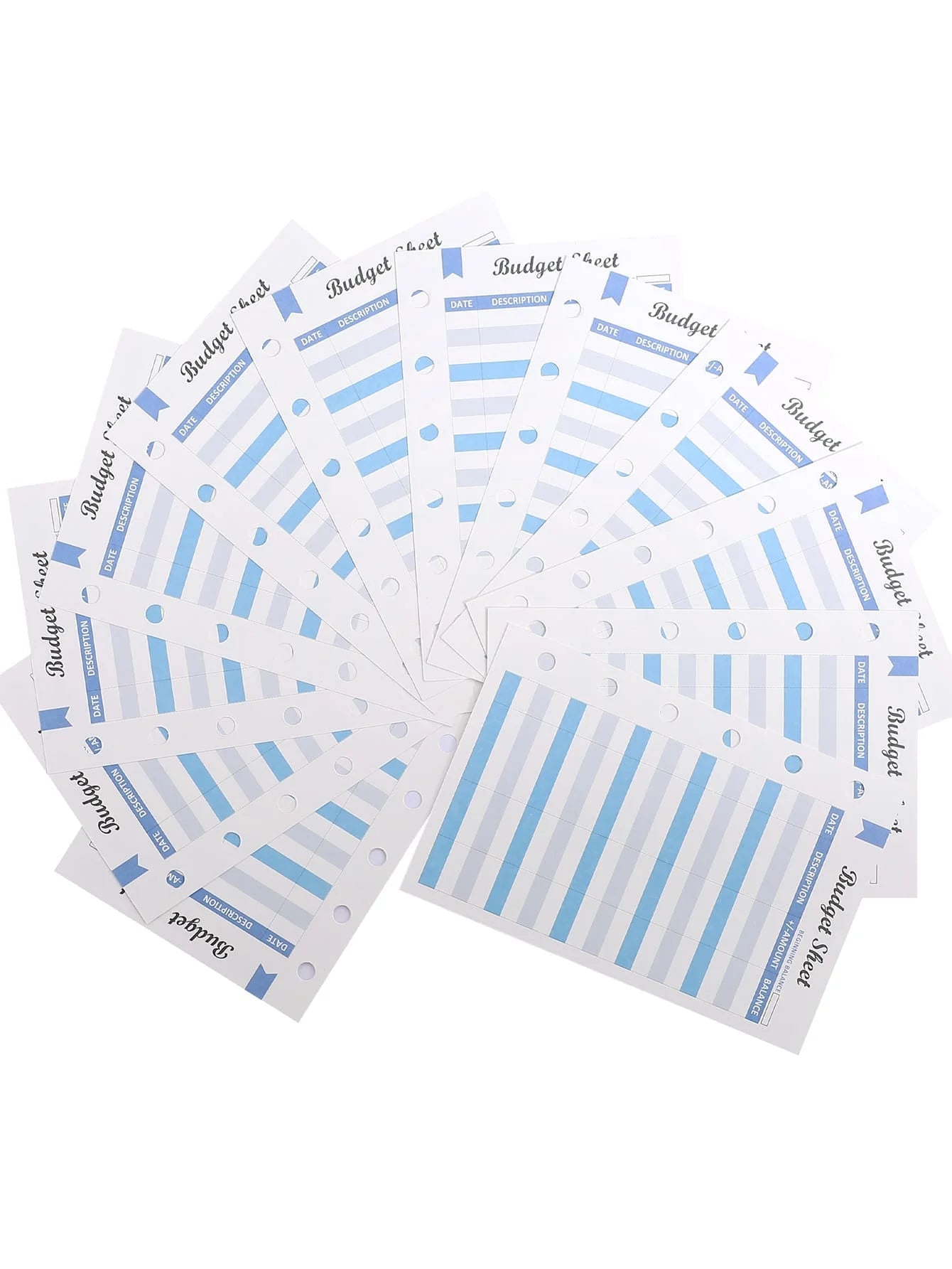 A5 A6 A7 Binder Budget Planner Organizer 6 Ring Binder Envelopes Pockets And 12 Pieces Expense Budget Sheets - Slobuy
