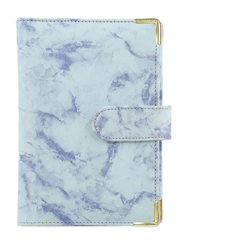 A5 A6  White Black Color Marble Binder DIY Binder Only Cover Diary Agenda Planner Paper Cover School Stationery - Slobuy