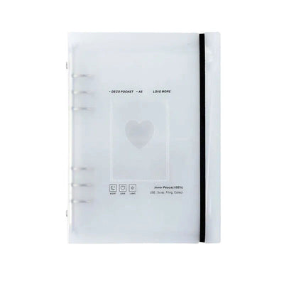 A5 Binder Ring Collect Book Korea Idol Photo Organizer Journal Diary Agenda Planner Bullet Cover School Stationery - Slobuy