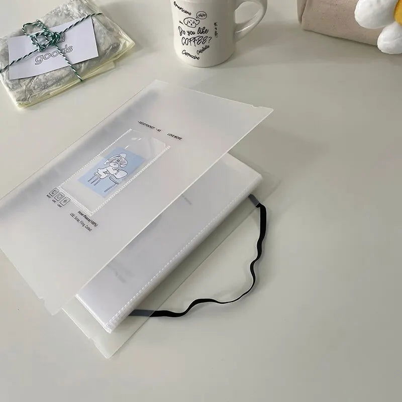 A5 Binder Ring Collect Book Korea Idol Photo Organizer Journal Diary Agenda Planner Bullet Cover School Stationery - Slobuy