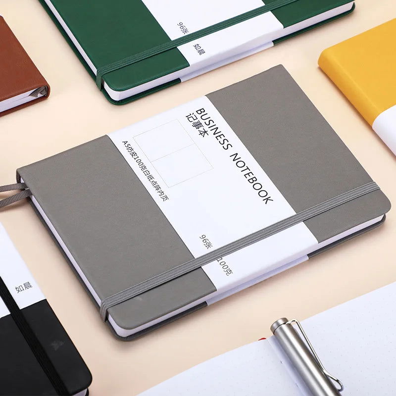 A5 Notebook Classic Journal Dotted Paper  Hard Cover 100 GSM 192 Pages Planner Bujo Diary Stationery - Slobuy