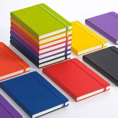 160 page, A5/A6 Business Strap Notebook Student Stationery Notepad Hand Account Book Sub Hand Account Book - Slobuy