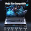 A9 Gaming RGB Laptop Cooler  6 Fan Gaming Led Light Notebook COOLCOLD Cooler For 13-18 Inch Stand For Laptop Macbook 2023 - Slobuy