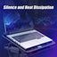 A9 Gaming RGB Laptop Cooler  6 Fan Gaming Led Light Notebook COOLCOLD Cooler For 13-18 Inch Stand For Laptop Macbook 2023 - Slobuy