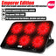 A9 Gaming RGB Laptop Cooler  6 Fan Gaming Led Light Notebook COOLCOLD Cooler For 13-18 Inch Stand For Laptop Macbook 2023 - Slobuy