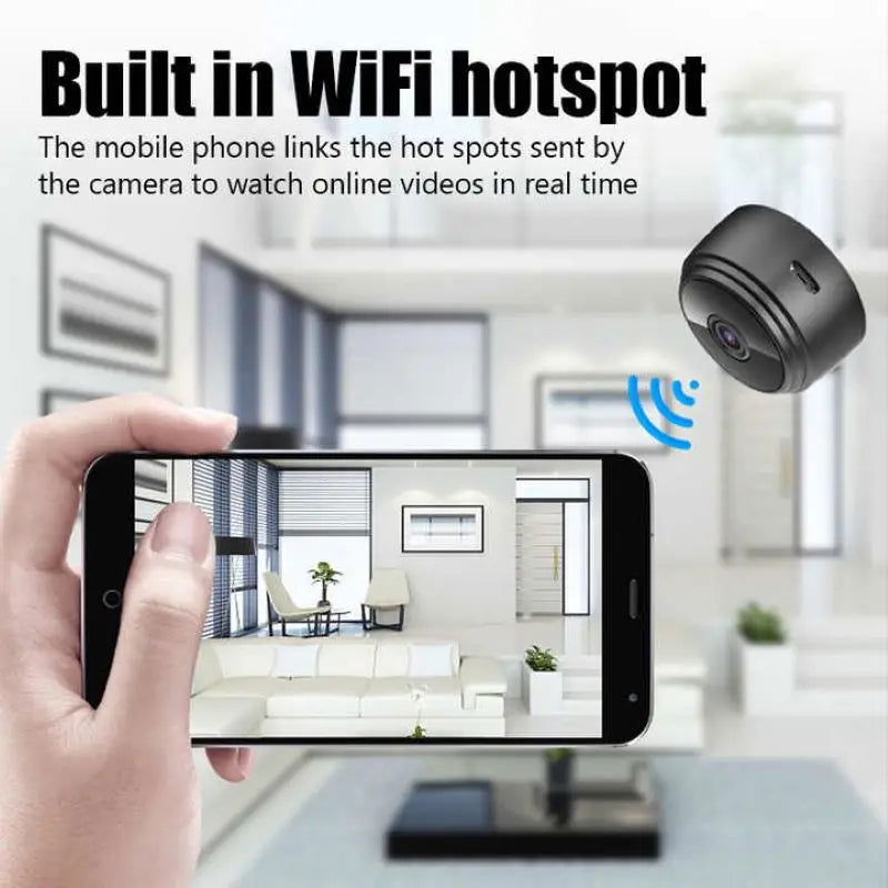 A9 Mini Camera HD 720P Intelligent Home Security IP WiFi Camera Monitor Mobile Remote Camera Mobile Remote Application - Slobuy