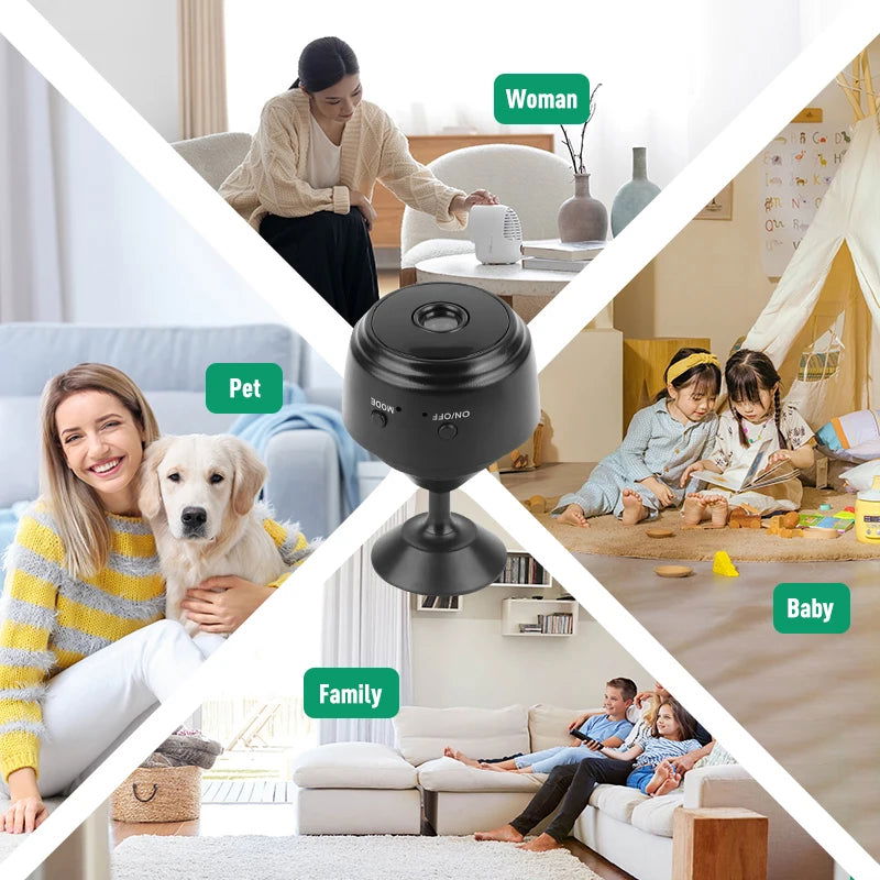 A9 WiFi Mini Camera Recorder Security Monitoring Wireless Video Mini Camera Recorder Voice Camera Smart Home For Infants And P - Slobuy