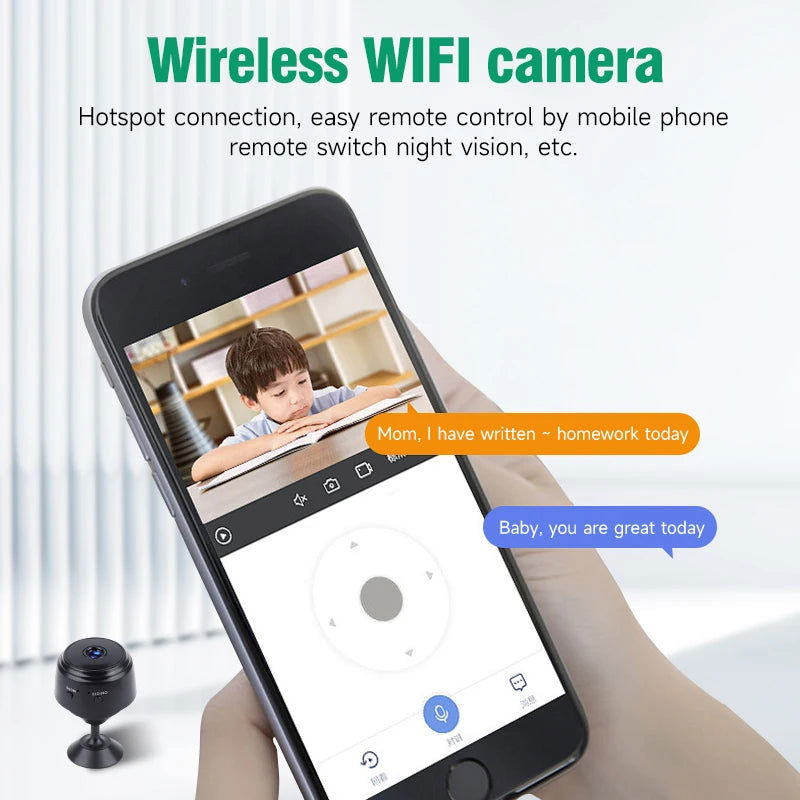 A9 WiFi Mini Camera Recorder Security Monitoring Wireless Video Mini Camera Recorder Voice Camera Smart Home For Infants And P - Slobuy