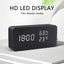 Alarm Clock LED Wooden Watch Table Voice Control Digital Wood Despertador USB/AAA Powered Electronic Desktop Clocks - Slobuy