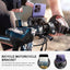 ABS Bike Phone Support Shockproof Motorbike Phone Bracket One-hand Operation 360 Degree Adjustment for Mobile Phone 4.7-7 Inch - Slobuy