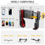 ABS Bike Phone Support Shockproof Motorbike Phone Bracket One-hand Operation 360 Degree Adjustment for Mobile Phone 4.7-7 Inch - Slobuy