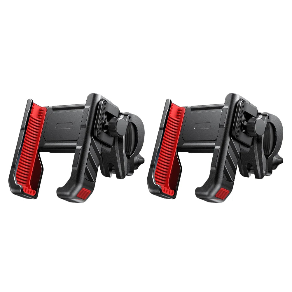 ABS Bike Phone Support Shockproof Motorbike Phone Bracket One-hand Operation 360 Degree Adjustment for Mobile Phone 4.7-7 Inch - Slobuy