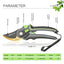 AIRAJ Industrial Grade Pruning Shears Are Labor-Saving Gardening Tools With Sharp, Durable, And Non Slip Scissors - Slobuy
