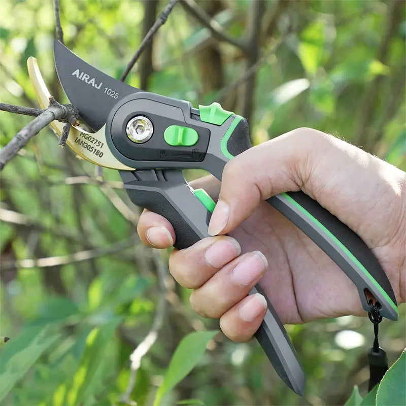 AIRAJ Industrial Grade Pruning Shears Are Labor-Saving Gardening Tools With Sharp, Durable, And Non Slip Scissors - Slobuy