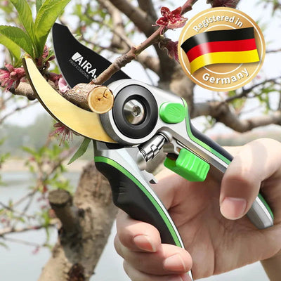 AIRAJ Pruning Shear Garden Tools Labor Saving Scissors Gardening Plant Sharp Branch Pruners Protection Hand Durable - Slobuy