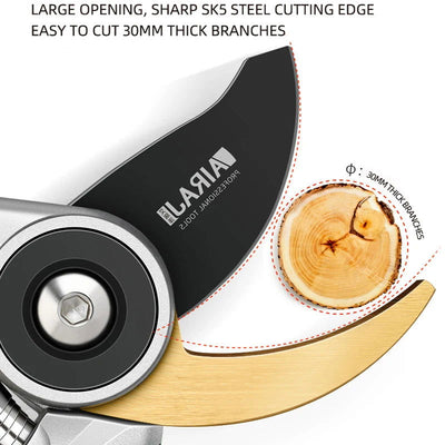 AIRAJ Pruning Shear Garden Tools Labor Saving Scissors Gardening Plant Sharp Branch Pruners Protection Hand Durable - Slobuy