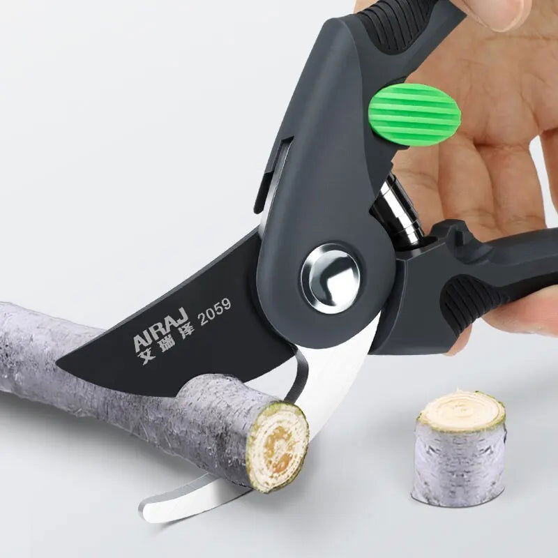 AIRAJ Pruning Shear Garden Tools Labor Saving Scissors Gardening Plant Sharp Branch Pruners Protection Hand Durable - Slobuy